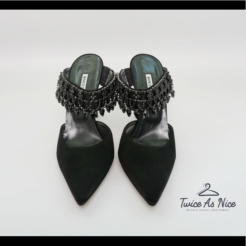MANOLO BLAHNIK Embellished strap